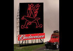 Micro-Structures Eagle Animated Neon Roadside Billboard HO/O Scale Model Railroad Billboard Sign #882301 Micro-Structures Eagle Animated Neon Roadside Billboard HO/O Scale Model Railroad Billboard Sign #882301