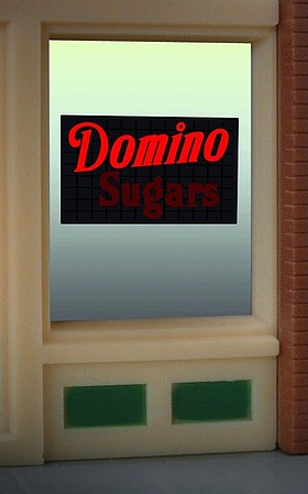 Micro-Structures Ho/N DOMINO WINDOW SIGN