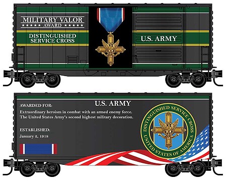 Micro-Trains Box Army Dist Srvc Cross - N-Scale