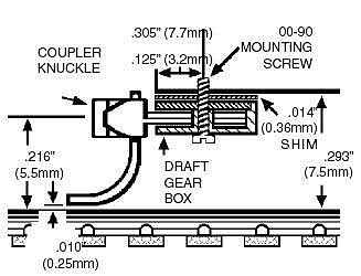 Micro-Trains #1015 Couplers Assembled 2 Pairs (4) (Black) N Scale Model Train Coupler #102003