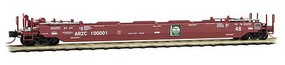 70' Husky-Stack Well Car with 48' Well - Kit Arizona & California ARZC 100001 (red, green) - N-Scale