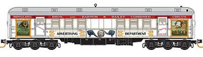 Micro-Trains Pullman Heavyweight 60' Railroad Post Office Ready to Run Ringling Bros. and Barnum & Bailey 1 (Advertising Car, white, red, gold) N-Scale