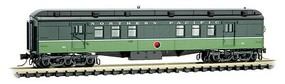 Micro-Trains Pullman Heavyweight 60' Railroad Post Office Ready to Run Northern Pacific 90 (Loewy 2-Tone Green) N-Scale Micro-Trains Pullman Heavyweight 60' Railroad Post Office Ready to Run Northern Pacific 90 (Loewy 2-Tone Green) N-Scale