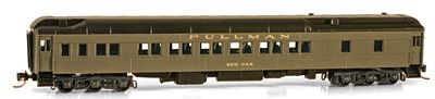 Micro-Trains Heavyweight 12-1 Sleeper Pullman Red Oak N Scale Model Train Passenger Car #14200040