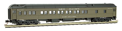 Micro-Trains Pullman Plan #3410 Heavyweight 12-1 Sleeper - Ready to Run New Haven East Columbia (Pullman Green, black) - N-Scale