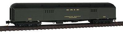 Micro-Trains 70 Express Baggage Car Erie #580 N Scale Model Train Passenger Car #14700140