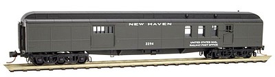 Micro-Trains 70 Heavyweight Baggage-Mail - Ready to Run New Haven #3294 (Pullman Green) - N-Scale