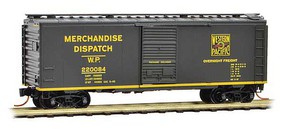 Micro-Trains 40' Single-Door Boxcar Ready to Run Western Pacific 220084 (Merchandise Dispatch, green, yellow, Express Service N-Scale Micro-Trains 40' Single-Door Boxcar Ready to Run Western Pacific 220084 (Merchandise Dispatch, green, yellow, Express Service N-Scale