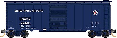 Micro-Trains 40 Single-Door Boxcar - Ready to Run US Air Force USAFX 23630 (blue, white, red) - N-Scale