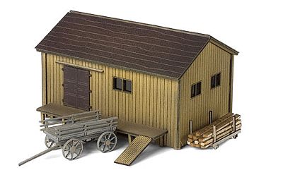 Micro-Trains Civil War Era Transfer Dock Supply Shed N Scale Model Railroad Building #49990962