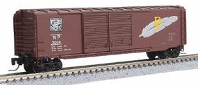 Micro-Trains Pullman-Standard 50' Double-Door Boxcar Western Pacific #3004 (Western Pacific Brown with Feather) Z-Scale Micro-Trains Pullman-Standard 50' Double-Door Boxcar Western Pacific #3004 (Western Pacific Brown with Feather) Z-Scale