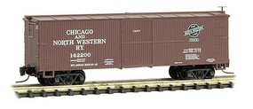 Micro-Trains 40' Wood-Sheathed Boxcar Ready to Run Chicago & North Western #142200 (Boxcar Red) Z-Scale Micro-Trains 40' Wood-Sheathed Boxcar Ready to Run Chicago & North Western #142200 (Boxcar Red) Z-Scale