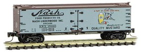 Micro-Trains 40' Wood-Sheathed Ice Reefer Ready to Run Nash-Underwood NWX 15660 (gray, Boxcar Red, black, Farm-to-Table 9) N-Scale Micro-Trains 40' Wood-Sheathed Ice Reefer Ready to Run Nash-Underwood NWX 15660 (gray, Boxcar Red, black, Farm-to-Table 9) N-Scale