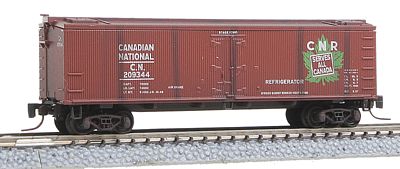 Micro-Trains 40 Wood-Sheathed Ice Reefer Canadian National Z Scale Model Train Freight Car #51844070