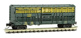 Micro-Trains 40' Despatch Stock Car Ready to Run Chicago & North Western 14307 (green, yellow) Z-Scale Micro-Trains 40' Despatch Stock Car Ready to Run Chicago & North Western 14307 (green, yellow) Z-Scale