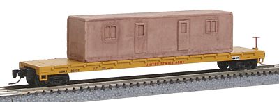 Micro-Trains 60 Steel Flatcar U.S. Army USAX Z Scale Model Train Freight Car #52400062