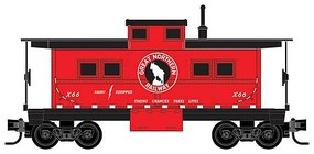 Micro-Trains Steel Center-Cupola Caboose Ready to Run Great Northern X66 (red, black, Rocky Logo) Z-Scale