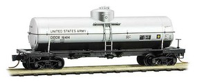 Micro-Trains 39' Single-Dome Tank Car Ready to Run United States Army DODX 16414 (silver, black) N-Scale Micro-Trains 39' Single-Dome Tank Car Ready to Run United States Army DODX 16414 (silver, black) N-Scale