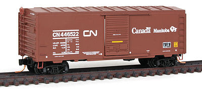 Micro-Trains 40 Single Door Boxcar Canadian National #446522 N Scale Model Train Freight Car #7300160