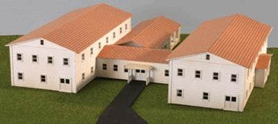 ho scale military buildings