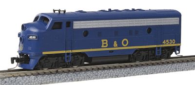 Micro-Trains EMD F7A Baltimore & Ohio #4530 Z Scale Model Train Diesel Locomotive #98001300