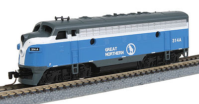 Micro-Trains EMD F7A Loco Powered Great Northern 314A Z Scale Model Train Diesel Locomotive #98001330