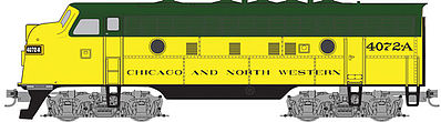 Micro-Trains F7A Powered Chicago & North Western #4072-A Z Scale Model Train Diesel Locomotive #98001382