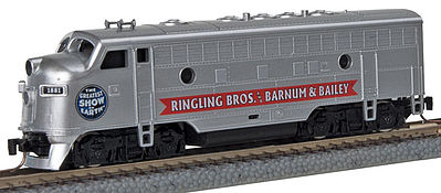 Micro-Trains F7A Ringling Bros Circus #1881 Z Scale Model Train Diesel Locomotive #98001525