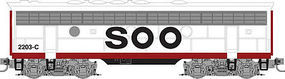 Micro-Trains F7B Powered SOO Line #2204C Z Scale Model Train Diesel Locomotive #98002362 Micro-Trains F7B Powered SOO Line #2204C Z Scale Model Train Diesel Locomotive #98002362