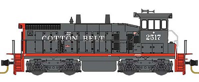 Micro-Trains EMD SW1500 - Standard DC Cotton Belt SSW #2517 (gray, red) - N-Scale