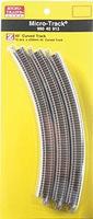 Micro-Trains Curved Track 220mm x 45-Degree Curved Track Z Scale Nickel Silver Model Train Track #99040913 Micro-Trains Curved Track 220mm x 45-Degree Curved Track Z Scale Nickel Silver Model Train Track #99040913