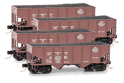 Micro-Trains 33 Hopper Runner Pack (4) N Scale Model Train Freight Car Set #99300099