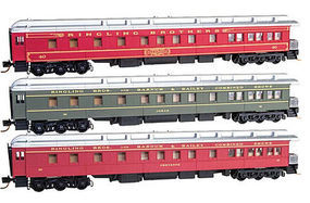 Micro-Trains Ring Bros Observation Cars (3) N Scale Model Train Passenger Car Set #99301320 Micro-Trains Ring Bros Observation Cars (3) N Scale Model Train Passenger Car Set #99301320