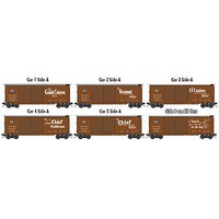 Micro-Trains 40' Double-Door Boxcar 5-Pack Ready to Run Santa Fe (Boxcar Red, 5 Streamliner Slogans, Straight Map on Reverse) N-Scale Micro-Trains 40' Double-Door Boxcar 5-Pack Ready to Run Santa Fe (Boxcar Red, 5 Streamliner Slogans, Straight Map on Reverse) N-Scale