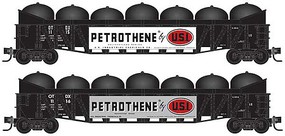 Micro-Trains 50' Composite Gondola with Fishbelly Sides, Load 2-Pack Ready to Run Petrothene ODTX 1115, 1116 (black, white, red, Large Signboard) N-Scale Micro-Trains 50' Composite Gondola with Fishbelly Sides, Load 2-Pack Ready to Run Petrothene ODTX 1115, 1116 (black, white, red, Large Signboard) N-Scale