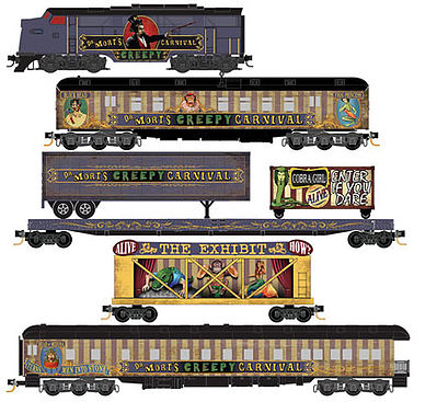 Micro-Trains Halloween Train-Only Set Dr. Morts Creepy Carnival - N-Scale