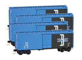 Micro-Trains Boxcar Runner Pack Boston & Maine (4) Z Scale Model Train Freight Car #99400076 Micro-Trains Boxcar Runner Pack Boston & Maine (4) Z Scale Model Train Freight Car #99400076