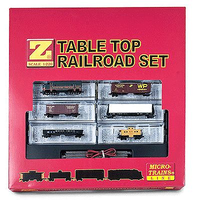 Micro-Trains Table Top Train-Only Set w/Track (No Power) Western Pacific - Z-Scale