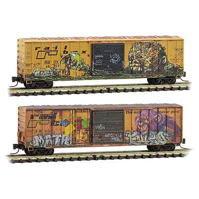 Micro-Trains 50 Box Wthrd RBOX 2/ - Z-Scale