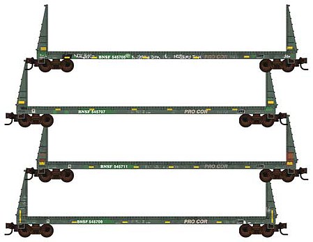 Micro-Trains 61 Bulk Flat Wthrd 4/Pk - Z-Scale