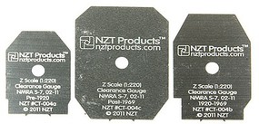 Micro-Trains Clearance Gauges 3/ Z-Scale (3) Micro-Trains Clearance Gauges 3/ Z-Scale (3)