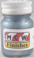 ModelCarWorld Silver Blue Metallic enamel 15ml Bottle