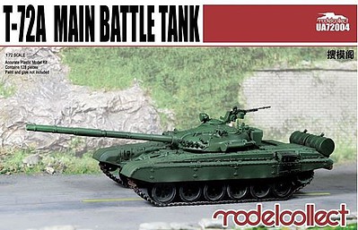 Model-Collect T72A Main Battle Tank Plastic Model Military Vehicle 1/72 Scale #72004