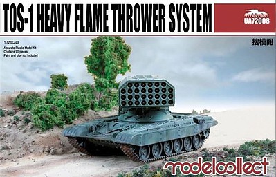 Model-Collect TOS1 Heavy Flamethrower System Plastic Model Military Vehicle 1/72 Scale #72008