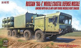 Model-Collect Russian Bal-E Mobile Coastal Defense Missile Launcher 1/72 Scale Plastic Model Vehicle #72030 Model-Collect Russian Bal-E Mobile Coastal Defense Missile Launcher 1/72 Scale Plastic Model Vehicle #72030