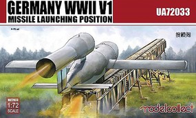 Model-Collect WWII German V1 Missile Launching Position Plastic Model Airplane Kit 1/72 Scale #72033