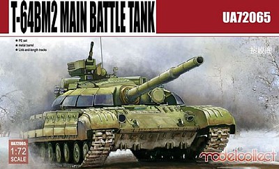 Model-Collect T64BM2 Main Battle Tank (New Tool) Plastic Model Military Vehicle 1/72 Scale #72065