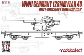 Model-Collect 1/72 WWII German 128mm Flak 40 Anti-Aircraft Railway Car (New Tool) Model-Collect 1/72 WWII German 128mm Flak 40 Anti-Aircraft Railway Car (New Tool)