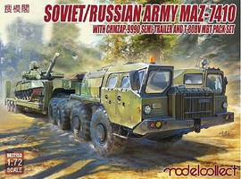 Model-Collect 1/72 Soviet/Russian Army MAZ7410 w/ChMZAP9990 Semi-Trailer & T80BV MBT Model-Collect 1/72 Soviet/Russian Army MAZ7410 w/ChMZAP9990 Semi-Trailer & T80BV MBT