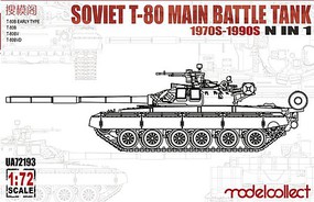 Model-Collect 1/72 Soviet T80 Main Battle Tank 1970s-1980s Model-Collect 1/72 Soviet T80 Main Battle Tank 1970s-1980s